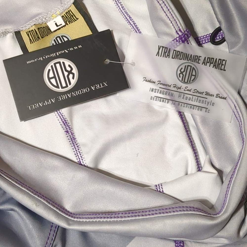 XOA Xtraordinary Apparel purple leggings size Large - Picture 7 of 13